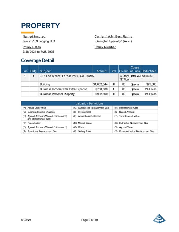 Commercial Lines Proposal Template [COPY] - Page 9