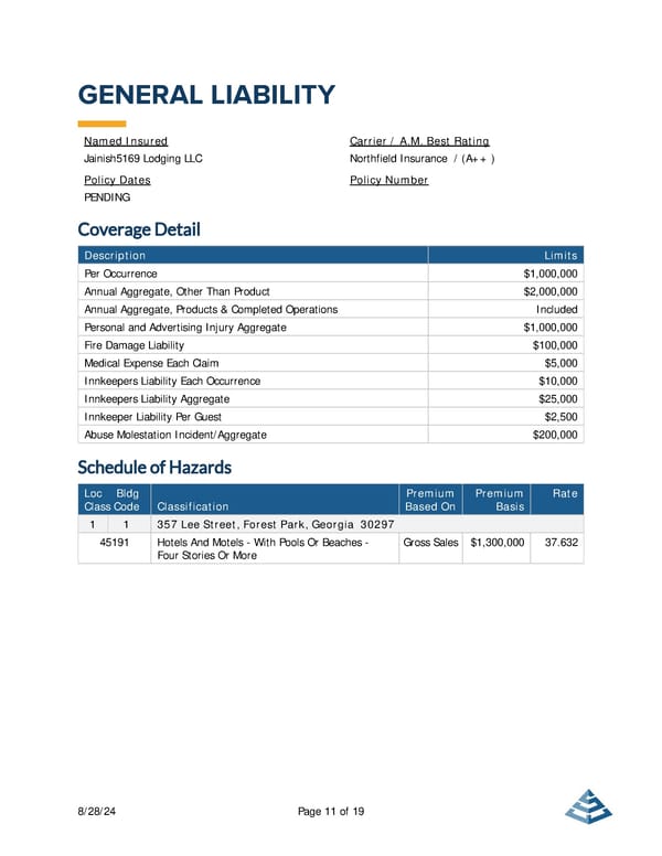 Commercial Lines Proposal Template [COPY] - Page 11
