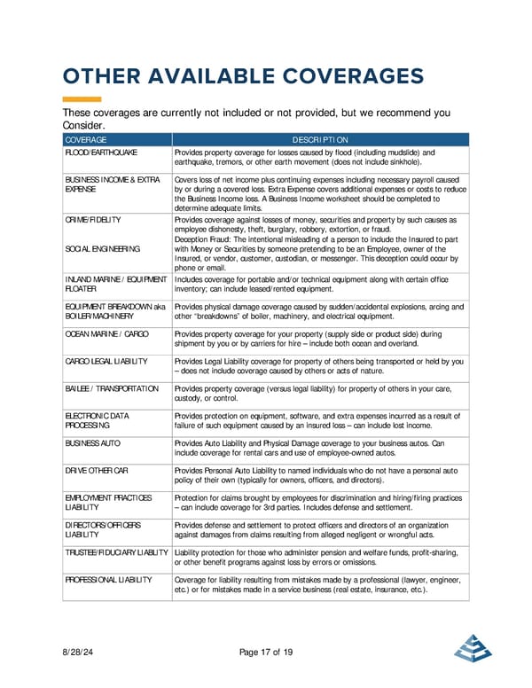 Commercial Lines Proposal Template [COPY] - Page 17