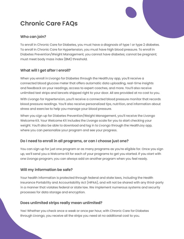 HealthJoy Overview - Page 10