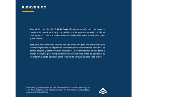 Guía de beneficios de Gold Creek Foods 2026 - Planta - Page 2