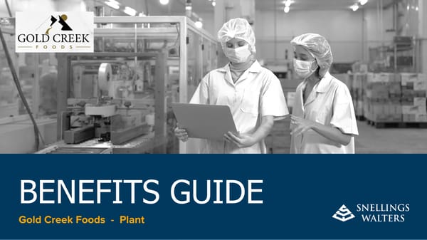 Gold Creek Foods Benefits Guide- Plant - Page 1