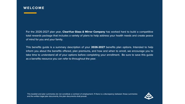 ClearVue Glass & Mirror Company Benefits Guide 2026 - Page 2
