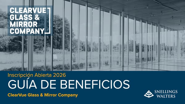 ClearVue Glass & Mirror Company: Guía de Beneficios 2026 - Page 1