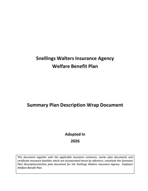 2026 Benefits Guide by Snellings Walters - Page 49